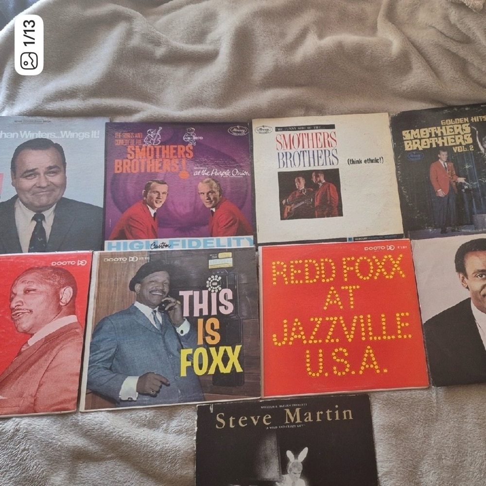 Vintage Comedy Vinyl Record Collection
